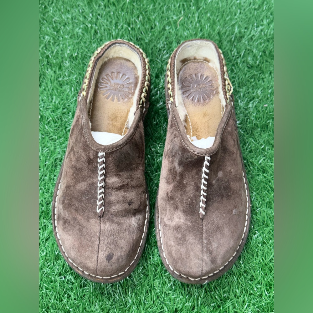 Ugg Australia Kohala Mule Brown Leather Clogs 5177 Women's Size 6